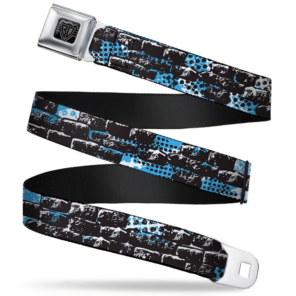 6173 Seatbelt Belt - Grunge Bricks Green - 1.0" Wide - 20-36 Inches in